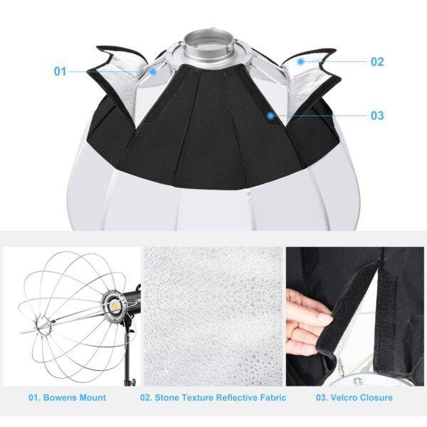 ⁦PULUZ 65cm Foldable Lantern ...⁩ - الصورة ⁦4⁩
