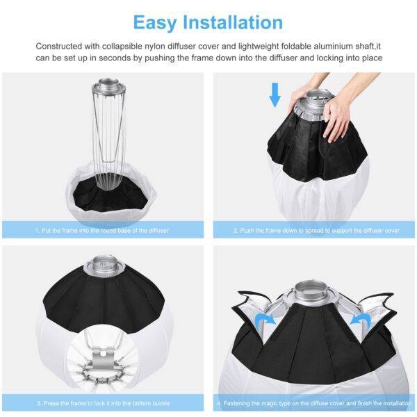 ⁦PULUZ 65cm Foldable Lantern ...⁩ - الصورة ⁦6⁩