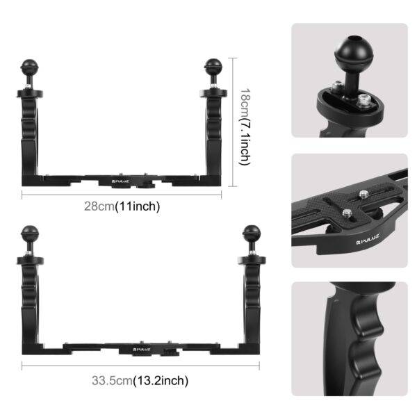 ⁦Puluz Dual Handles من الألومنيوم ...⁩ - الصورة ⁦5⁩