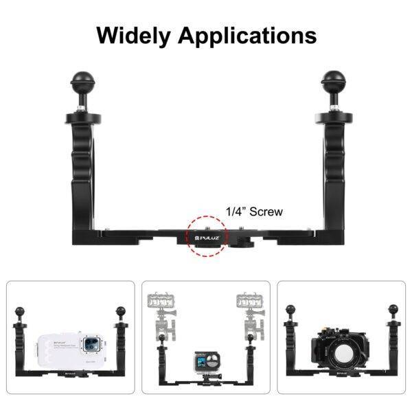 ⁦Puluz Dual Handles من الألومنيوم ...⁩ - الصورة ⁦6⁩
