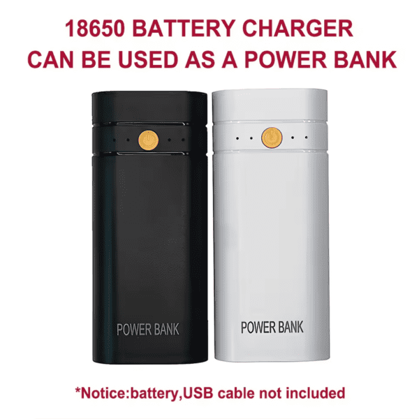 ⁦شاحن بطارية 5 فولت 2 أمبير 6000 مللي أمبير 2X 18650 USB من النوع C ي⁩ - الصورة ⁦2⁩