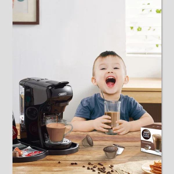 ⁦ماكينة قهوة إسبريسو HiBREW H1A 3 في 1 متوافقة مع قهوة دولتشي قوستو الأرضية⁩ - الصورة ⁦2⁩