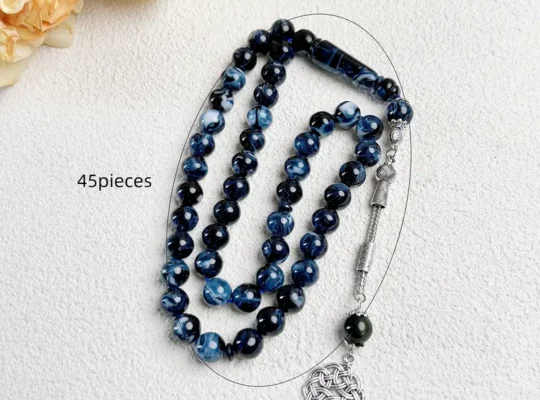 45 قطعة من حبات rosary muslim من الأكريليك على طراز القبائل