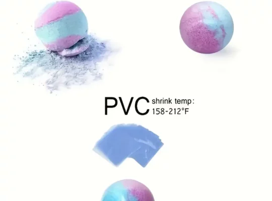 عبوات من أكياس التغليف القابلة للانكماش من PVC، بأحجام متنوعة، أكياس تغليف شفافة زرقاء قابلة للختم بالحرارة
