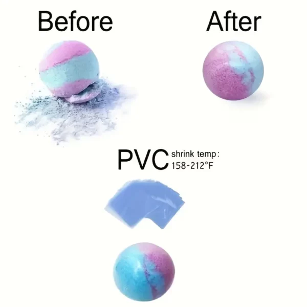 ⁦عبوات من أكياس التغليف القابلة للانكماش من PVC، بأحجام متنوعة، أكياس تغليف شفافة زرقاء قابلة للختم بالحرارة⁩ - الصورة ⁦2⁩