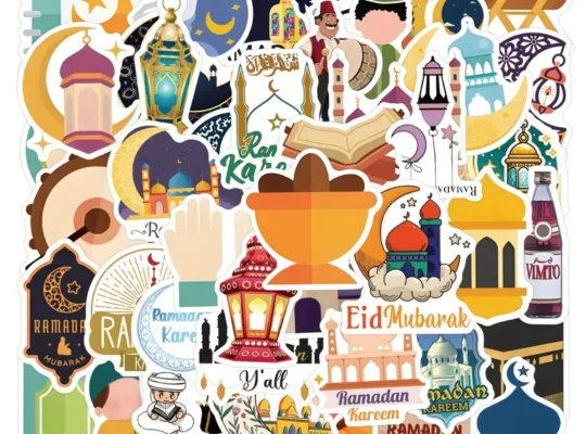 حزمة ملصقات فينيل رمضان
