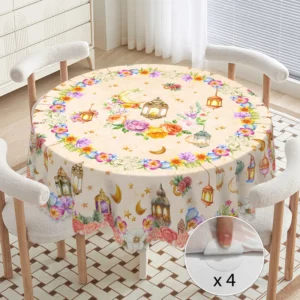 1 قطعة مفرش طاولة بوليستر رمضان
