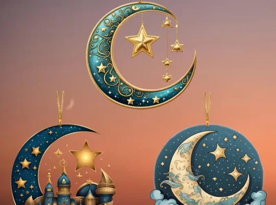 1 قطعة زينة معلقة أكريليك للرمضان