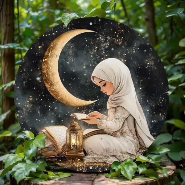 ⁦فن الجدار الألومنيوم الدائري الأنيق⁩ - الصورة ⁦5⁩