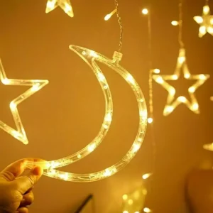 أضواء ستارة LED بنجوم وقمر من LECLSTAR