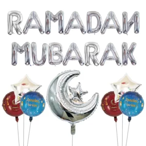 مجموعة بالونات رمضان مبارك 22 قطعة