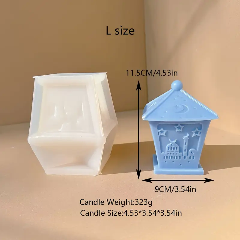 قالب سيليكون لقم القمر في رمضان، قالب سيليكون لصنع مصباح القمر بنفسك، راتنج مصنوع يدويًا، سمنت، جبس، خرسانة، قالب شمعة للعلاج بالروائح، هدايا زخرفة فاخرة للمنزل