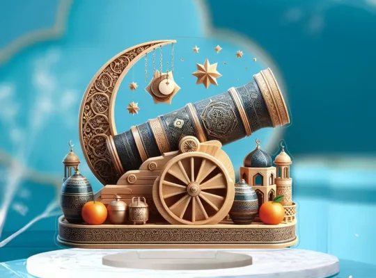 ديكور أكريليك مستوحى من رمضان 2D مسطح