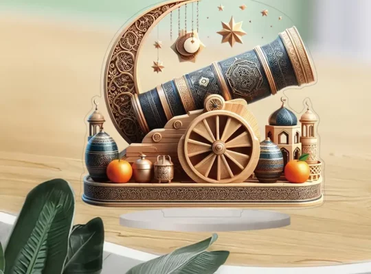 ديكور أكريليك مستوحى من رمضان 2D مسطح