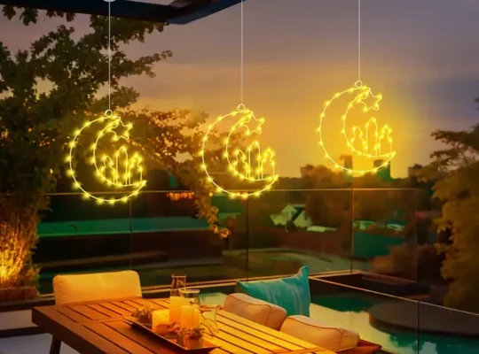 1 قطعة كلاسيكية من ABS Twinkle Star Moon Castle Light، 8