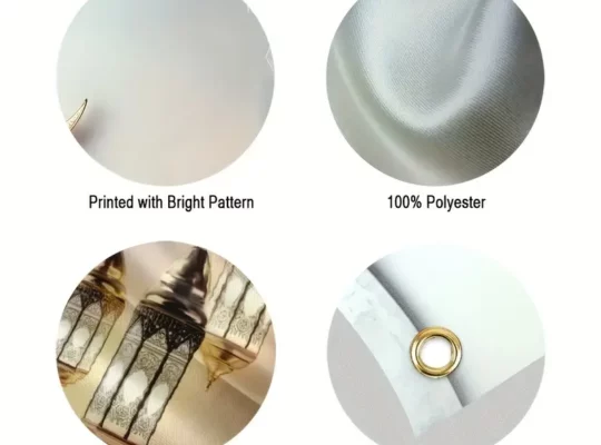 لافتة باب 2D، غطاء باب جراج أنيق بتصميم القمر الذهبي