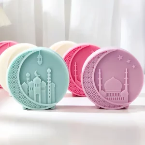 قالب سيليكون شمعة رمضان الجديدة على شكل قمر كامل