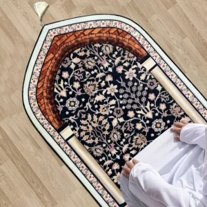 1 قطعة ناعمة مخملية صلاة المسلمين سجادة الصلاة
