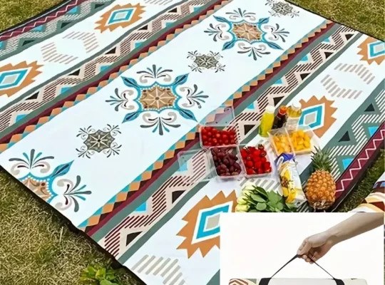بطانية نزهة للتخييم في الهواء الطلق، حصيرة شاطئ محمولة