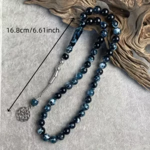 45 قطعة من حبات rosary muslim من الأكريليك على طراز القبائل