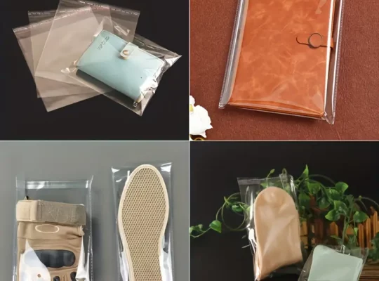 عبوات هدايا شفافة ذاتية اللصق، 100 قطعة