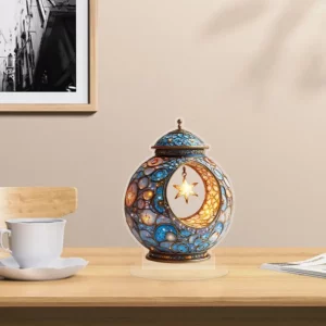 ديكور منزلي أنيق| مصباح رمضان أكريليك أنيق بتصميم الهلال