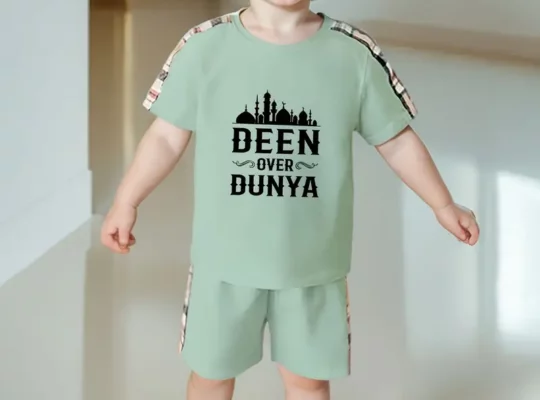 طقم صيفي عارض للأطفال الذكور بتصميم رمضاني