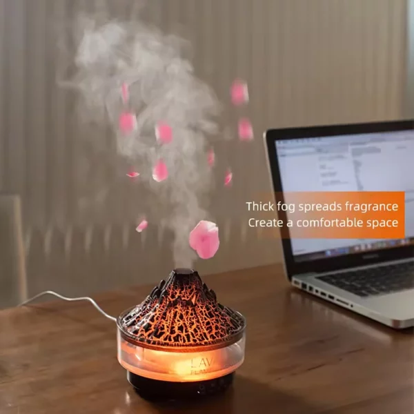 ⁦مرطب منزل USB لهب ملون⁩ - الصورة ⁦3⁩