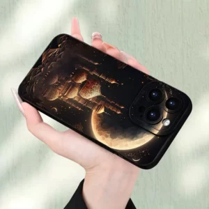 غلاف هاتف واقي ناعم بتصميم قمر رمضان