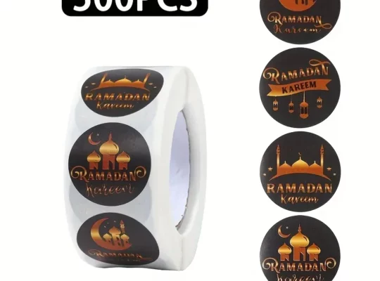 500 قطعة من ملصقات رمضان كريم