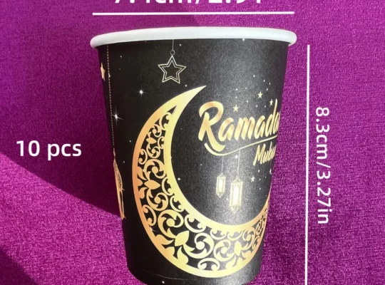 طقم أدوات مائدة للاحتفال برمضان مكون من 30 قطعة