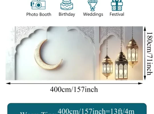 لافتة باب 2D، غطاء باب جراج أنيق بتصميم القمر الذهبي