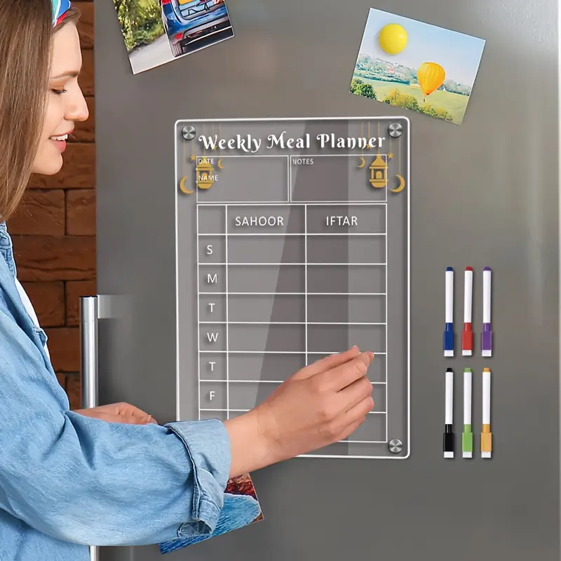 1 قطعة لوحة مخطط أسبوعية مغناطيسية - الصورة 3