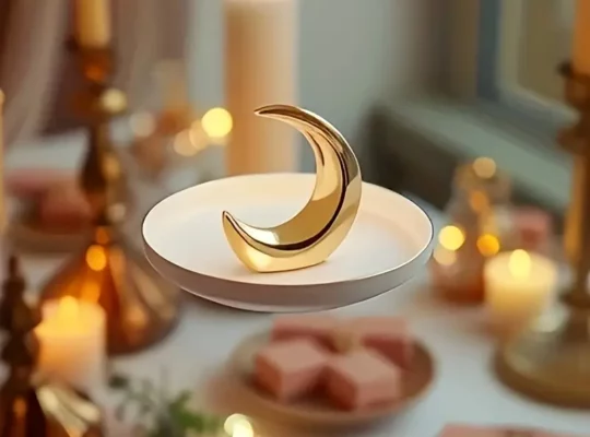 صينية زينة تمثال القمر لعيد رمضان