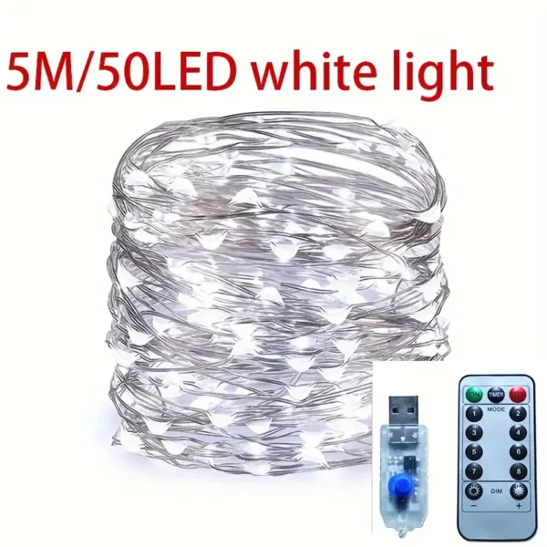 ⁦مصباح ساحر بـ 20/50/100 LED ، تزيين الحفلات⁩ - الصورة ⁦3⁩