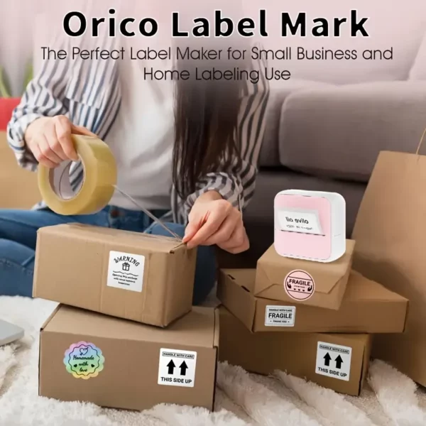 ⁦طابعة ملصقات حرارية محمولة من ORICO⁩ - الصورة ⁦2⁩