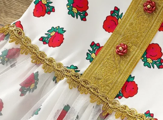 فستان HIBOBI للبنات بأكمام واسعة