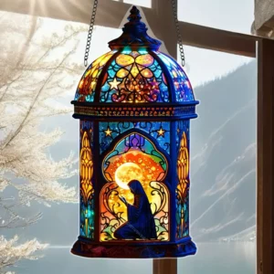 1 قطعة كلاسيكية من الأكريليك ليلة رمضان فانوس