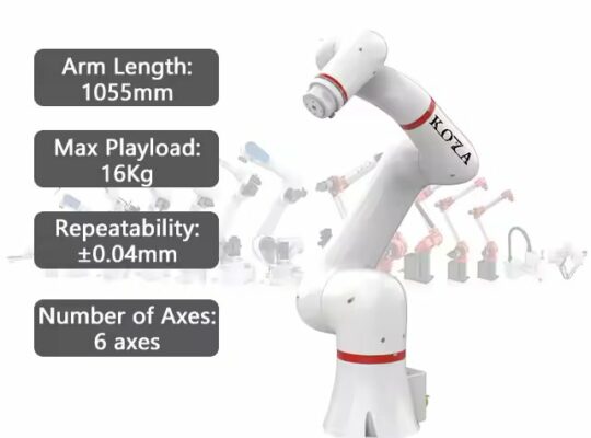 روبوت KOZA التعاوني i16 Cobot مع ذراع روبوتية بستة محاور لصنع الشاي كربوت خدمة