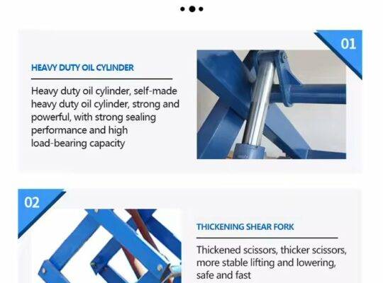 منصة عمل مقصية كهربائية ثابتة لجميع التضاريس لمعدات أدوات الماكينات على الأراضي الوعرة