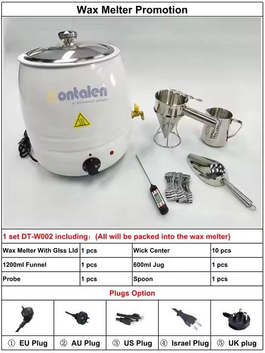 مجموعة صنع شمع دونتالين من الفولاذ المقاوم للصدأ وعاء تذويب الشمع لآلة صنع الشموع