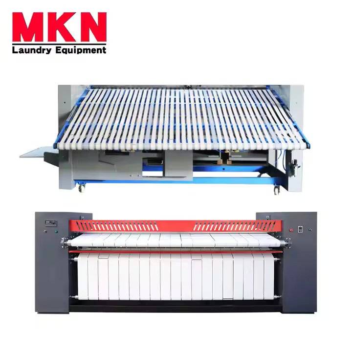 معدات الغسيل الصناعية ماكينة كي أوتوماتيكية بالكامل لملابس المناشف والملاءات