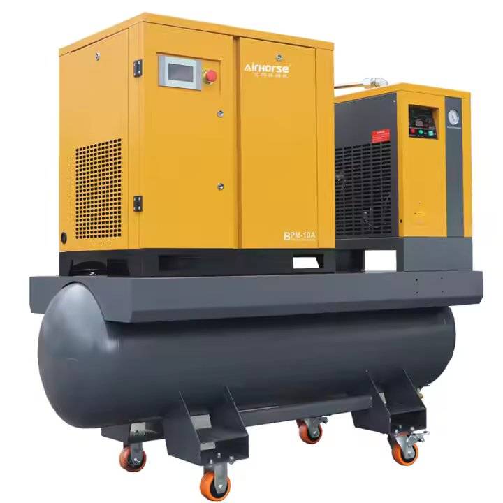 ضاغط هواء صناعي AirHorse 11KW 15KW 16 بار 20 بار ضاغط هواء لولبي متعدد الإمكانات 15 حصان 20 حصان 30 حصان لقطع الليزر - الصورة 2