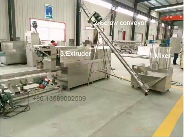 معدات تجهيز أغذية الأطفال من الحبوب الغذائية ومسحوق الأرز وآلة صنع خط إنتاج العصيدة الفورية