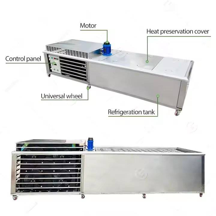 آلة صنع مكعبات الثلج التجارية الصغيرة قوانغتشو 1 طن تعمل بالطاقة الشمسية لتصنيع مكعبات الثلج الكبيرة