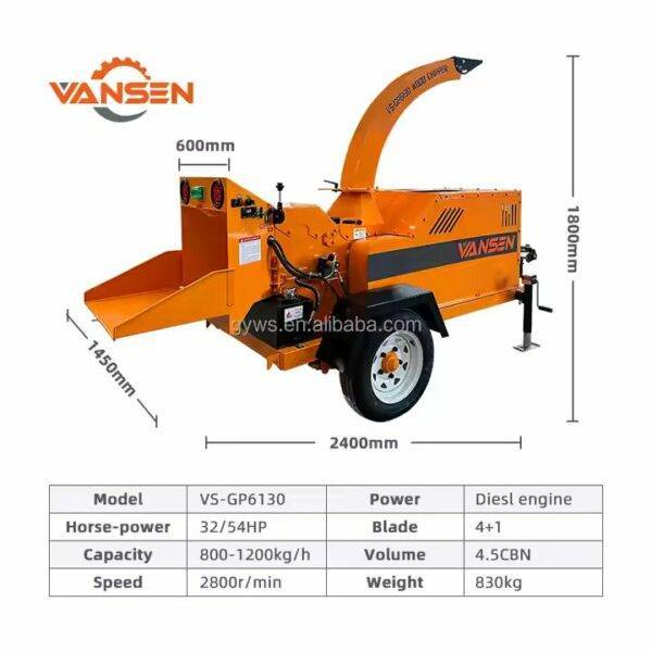 ⁦Ce المحمول 35HP الديزل الطاقة الهيدروليكية حديقة الغابات فروع شجرة النفايات سجلات طبل كسارة كسارة منشرة الخشب⁩ - الصورة ⁦4⁩