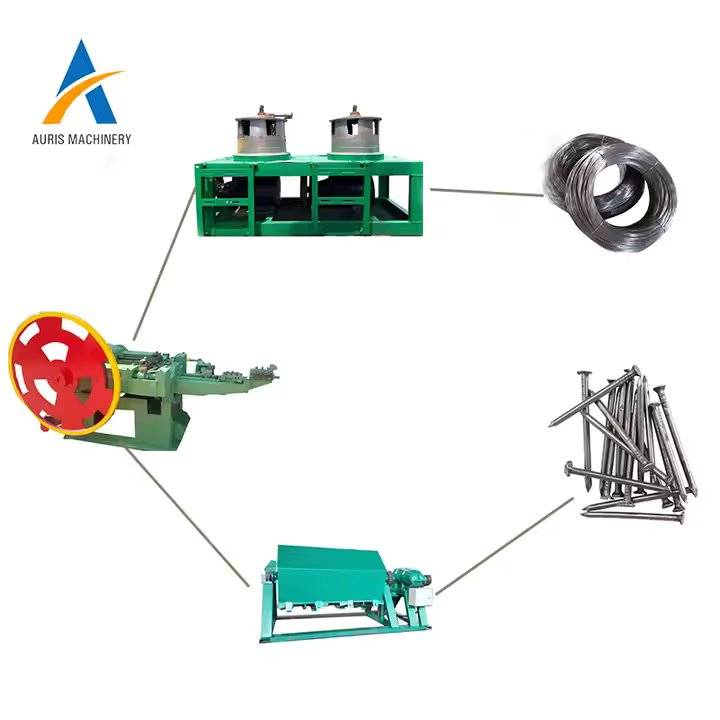 آلات تشكيل مسامير الأسلاك الفولاذية آلة تصنيع المسامير خط إنتاج تصنيع المسامير السعر
