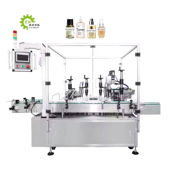 آلة تعبئة وتغطية طلاء الأظافر التجميلي سهلة التشغيل بسعر منخفض من مصنع ZXSMART