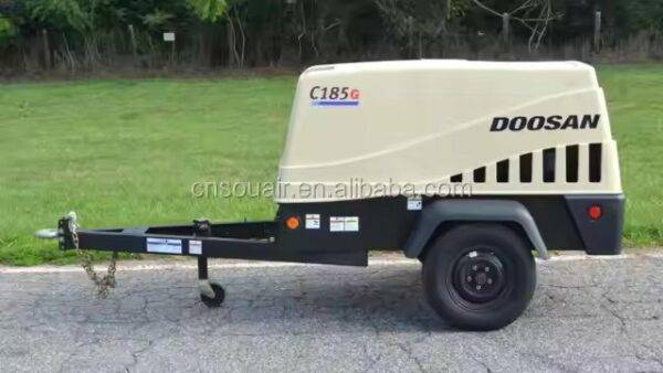 ⁦ضاغط هواء محمول ديزل دوسان C185WKU بقوة 185 قدم مكعب في الدقيقة و80-125 رطل/بوصة مربعة⁩ - الصورة ⁦2⁩