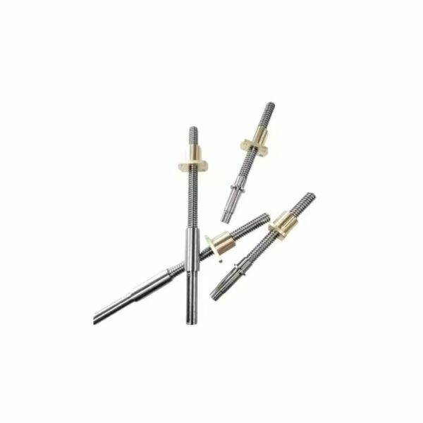⁦برغي رصاصي شبه منحرف عالي الدقة C5 C7 45# من الفولاذ Tr22*5 مع صمولة نحاسية لأدوات الآلات CNC⁩ - الصورة ⁦5⁩
